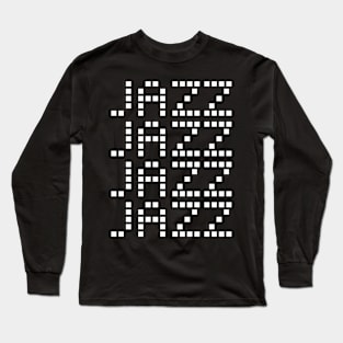 jazz pixel logo design Long Sleeve T-Shirt